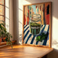 Parsley – Italian Street Café Scene, Spices Poster, clean layout with no caption