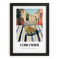 Coriander – Italian Urban Café Scene, Spices Wall Print, in sleek black frame