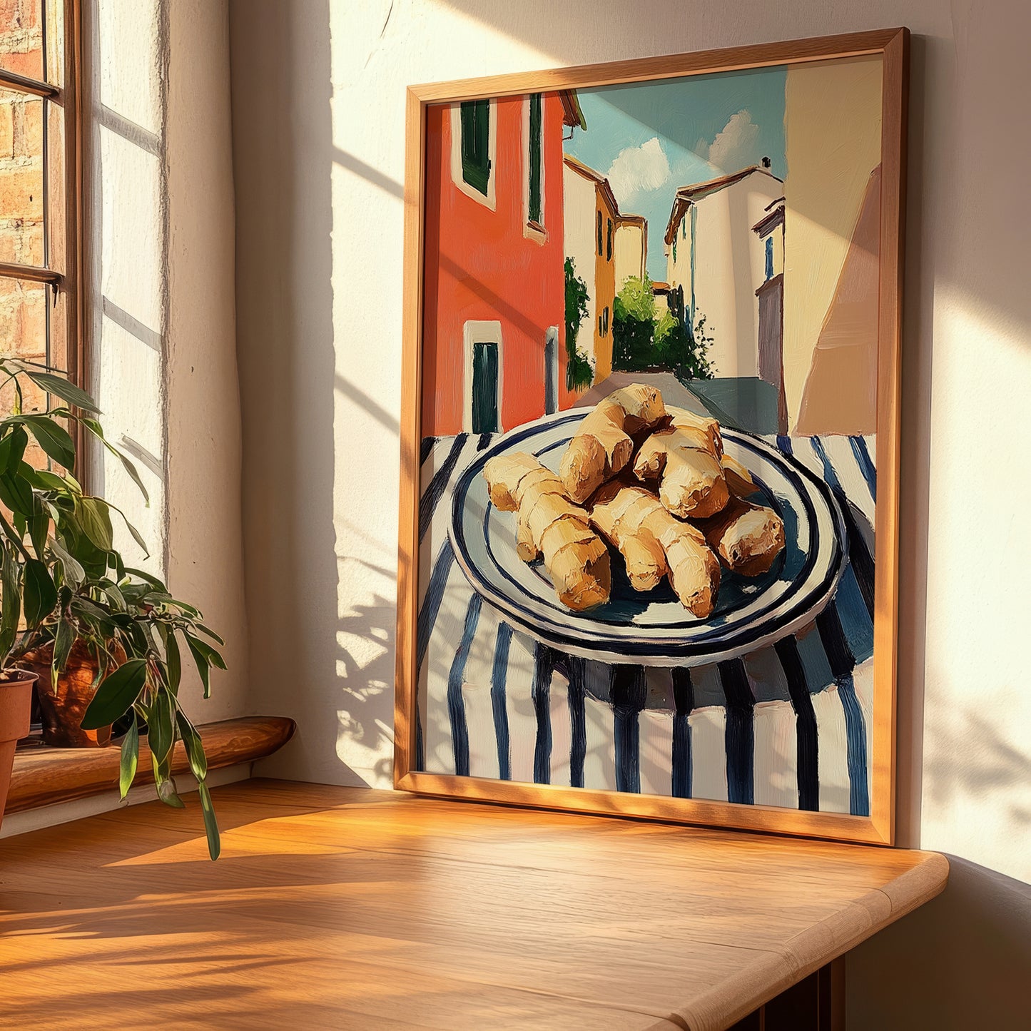 Ginger – Italian Café on the Corner, Spices Painting, clean layout with no caption