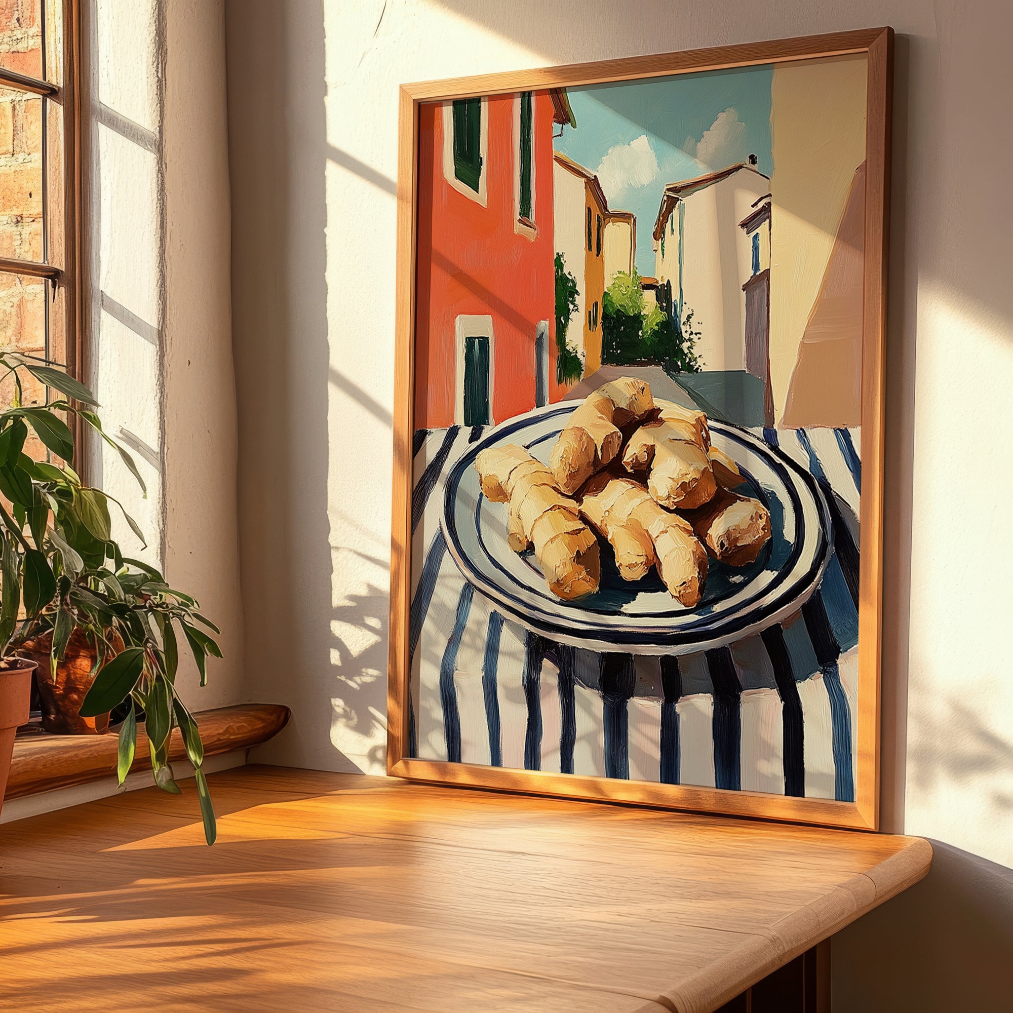Ginger – Italian Café on the Corner, Spices Painting, clean layout with no caption