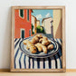 Ginger – Italian Café on the Corner, Spices Painting, no-text version framed in wood