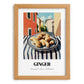 Ginger – Italian Café on the Corner, Spices Painting, set in oak frame