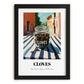 Cloves – Italian Urban Café Scene, Spices Wall Decor, in sleek black frame