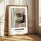 Cardamom – on Striped Tablecloth, Spices Illustration