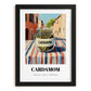 Cardamom – Italian Outdoor Café Scene, Spices Poster, in sleek black frame