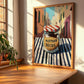 Mustard Seeds – Italian Outdoor Café Scene, Spices Wall Art, clean layout with no caption