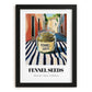 Fennel Seeds – Italian Street Café Scene, Spices Still Life, in sleek black frame