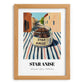Star Anise – Italian Street Café Scene, Spices Still Life, set in oak frame