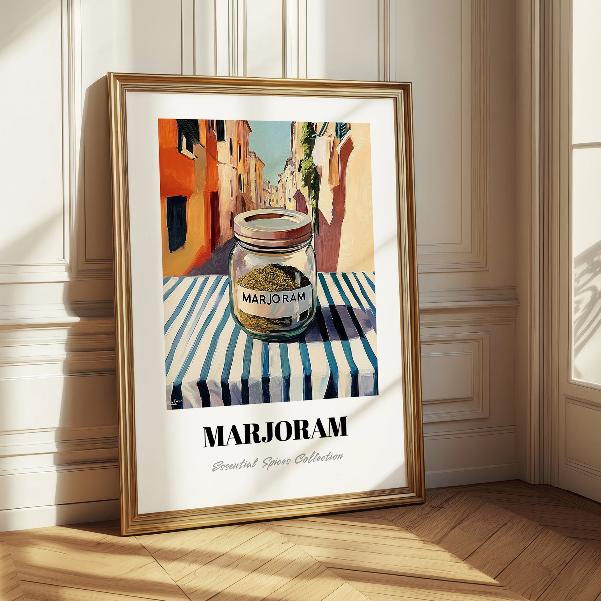 Marjoram – Italian Urban Café Scene, Spices Wall Decor