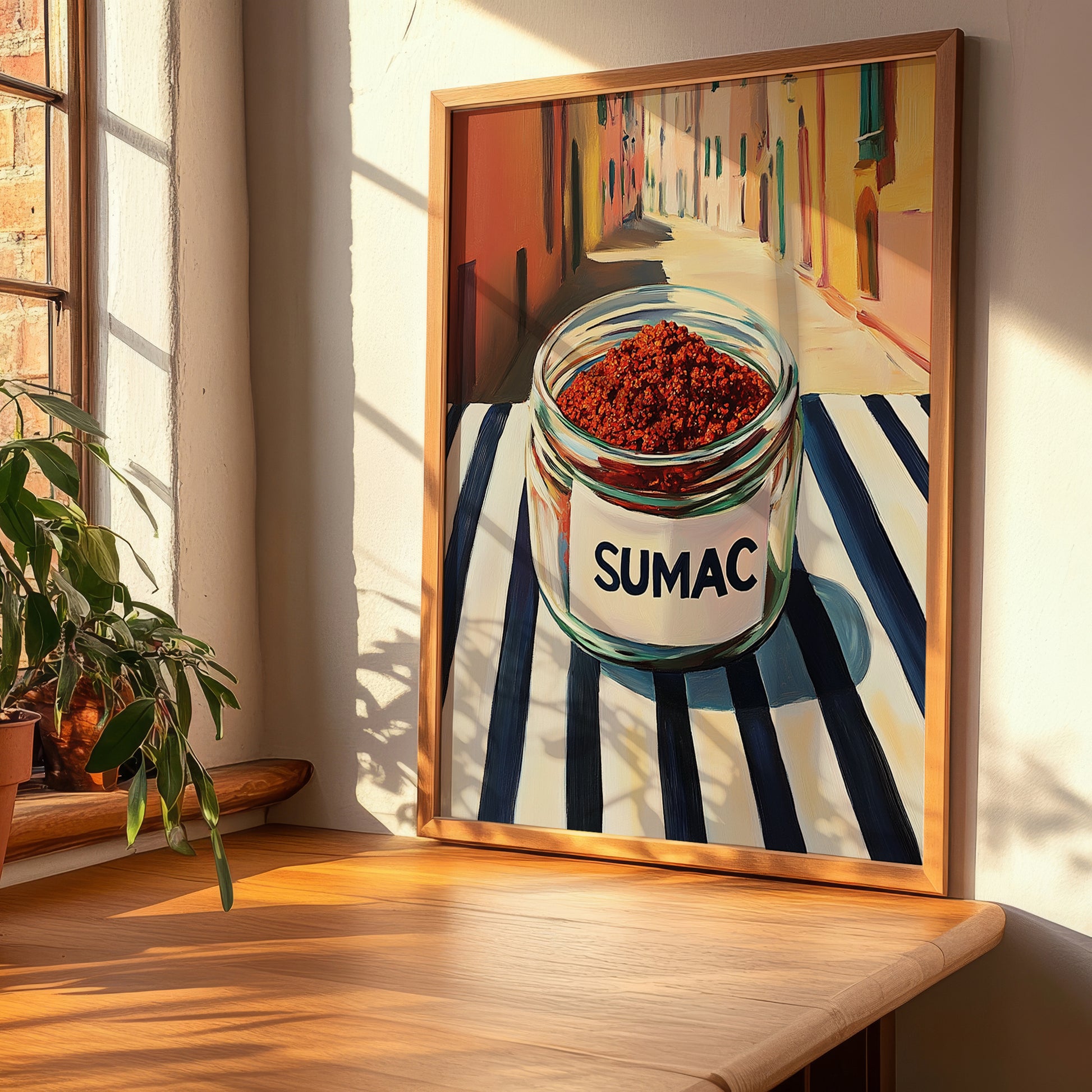 Sumac – Italian Café on the Corner, Spices Still Life, clean layout with no caption