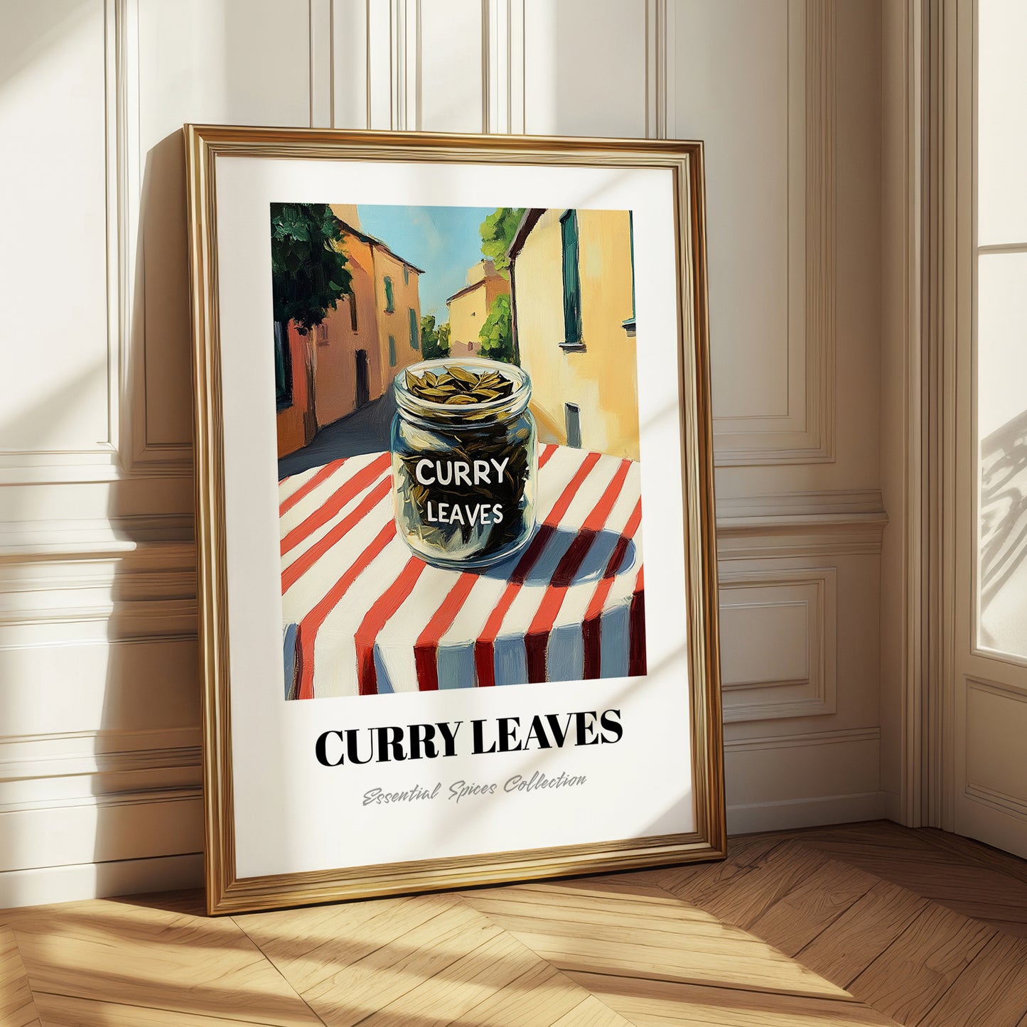 Curry Leaves – Italian Urban Café Scene, Spices Wall Decor