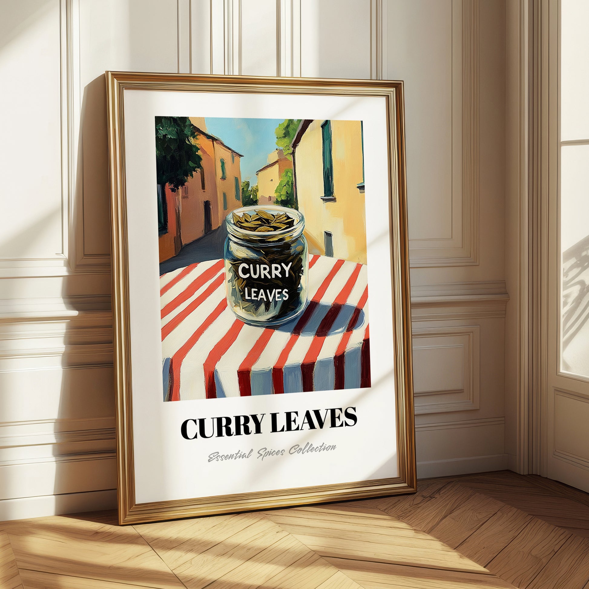 Curry Leaves – Italian Urban Café Scene, Spices Wall Decor