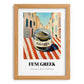 Fenugreek – Italian Urban Café Scene, Spices Illustration, set in oak frame