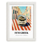 Fenugreek – Italian Urban Café Scene, Spices Illustration, placed in minimal white frame