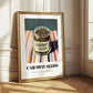 Caraway Seeds – on Striped Tablecloth, Spices Wall Poster