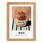 Mace – on Striped Tablecloth, Spices Print, set in oak frame
