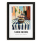 Anise Seeds – Italian Street Café Scene, Spices Print, in sleek black frame