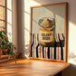 Celery Seeds – on Striped Tablecloth, Spices Print, clean layout with no caption