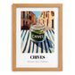 Chives – Italian Urban Café Scene, Spices Still Life, set in oak frame