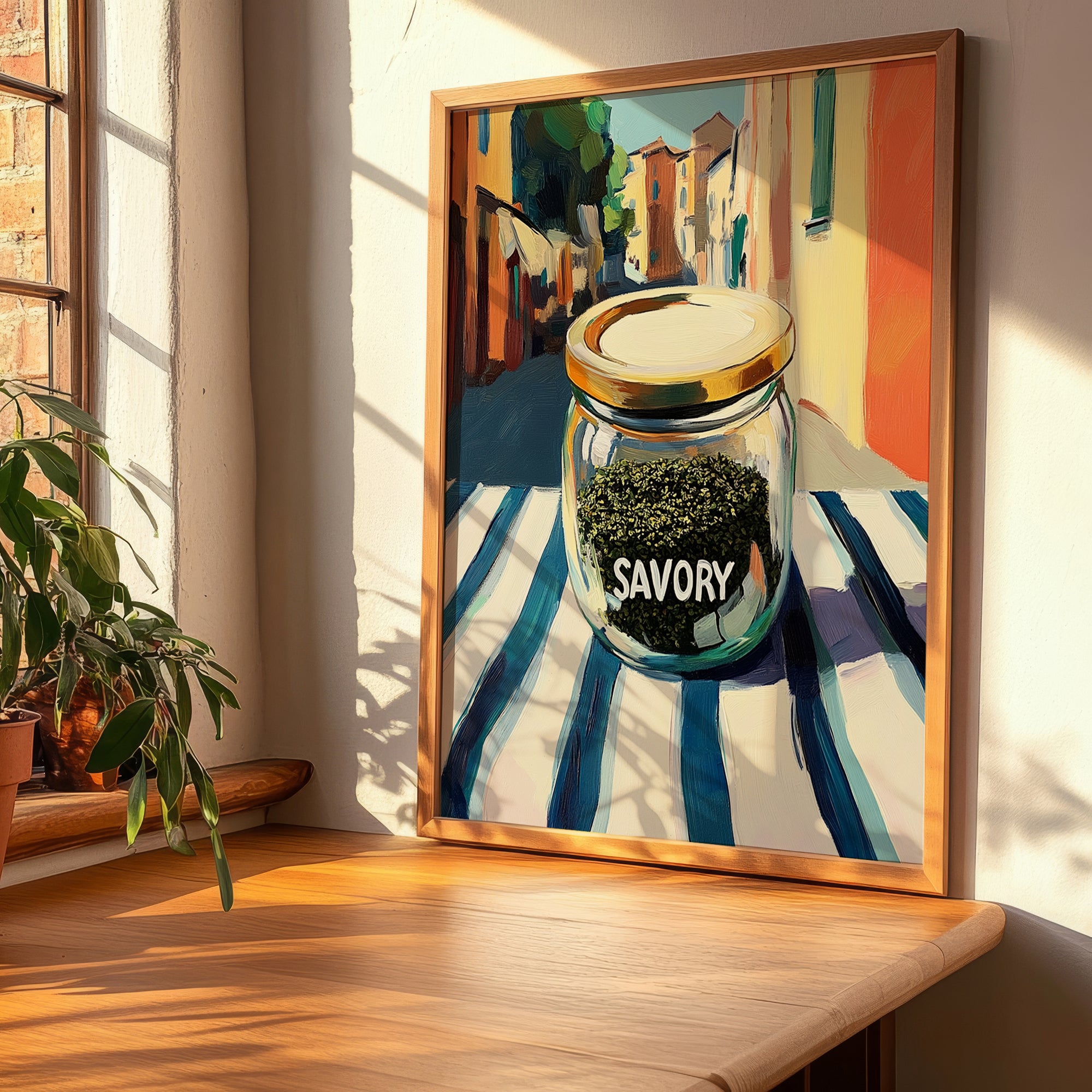 Savory – Italian Café on the Corner, Spices Wall Decor, clean layout with no caption