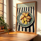 Galangal – on Striped Tablecloth, Spices Still Life, clean layout with no caption