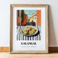 Galangal – Italian Café on the Corner, Spices Poster, in wooden frame leaning on the floor