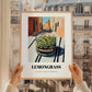 Lemongrass – Italian Street Café Scene, Spices Wall Illustration, styled in a charming Paris street view