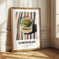 Lemongrass – on Striped Tablecloth, Spices Illustration