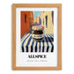 Allspice – Italian Urban Café Scene, Spices Art, set in oak frame