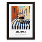 Allspice – Italian Urban Café Scene, Spices Art, in sleek black frame