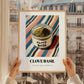 Clove Basil – on Striped Tablecloth, Spices Poster, styled in a charming Paris street view