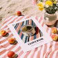 Clove Basil – on Striped Tablecloth, Spices Poster, unframed on coastal sand