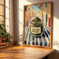 Mexican Oregano – Italian Street Café Scene, Spices Art, clean layout with no caption