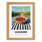 Goji – Green Valley Landscape, Berries Wall Art, set in oak frame