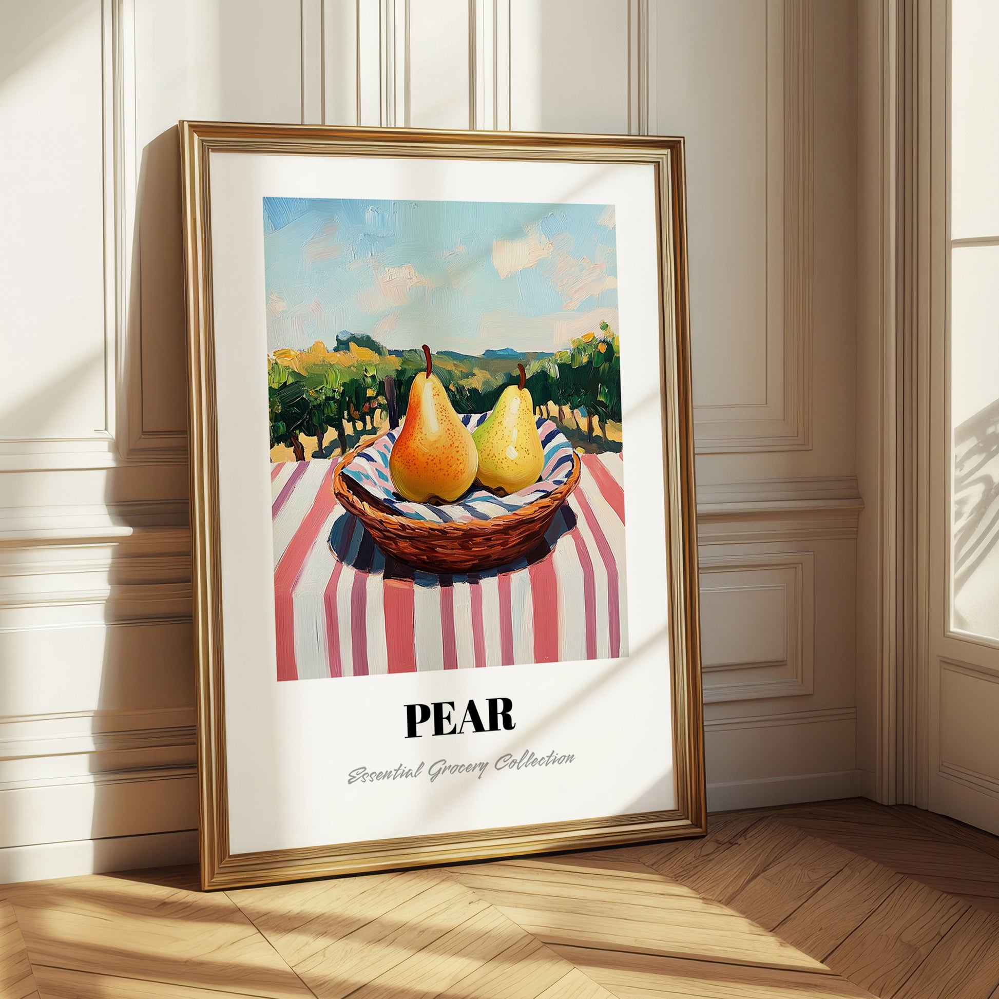Pear – Green Valley Landscape, Fruit Still Life