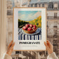 Pomegranate – Green Valley Landscape, Fruit Wall Decor, styled in a charming Paris street view