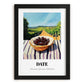 Date – Green Valley Landscape, Fruit Wall Decor, in sleek black frame