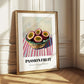 Passion Fruit – on Striped Tablecloth, Fruit Wall Decor