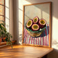 Passion Fruit – on Striped Tablecloth, Fruit Wall Decor, clean layout with no caption