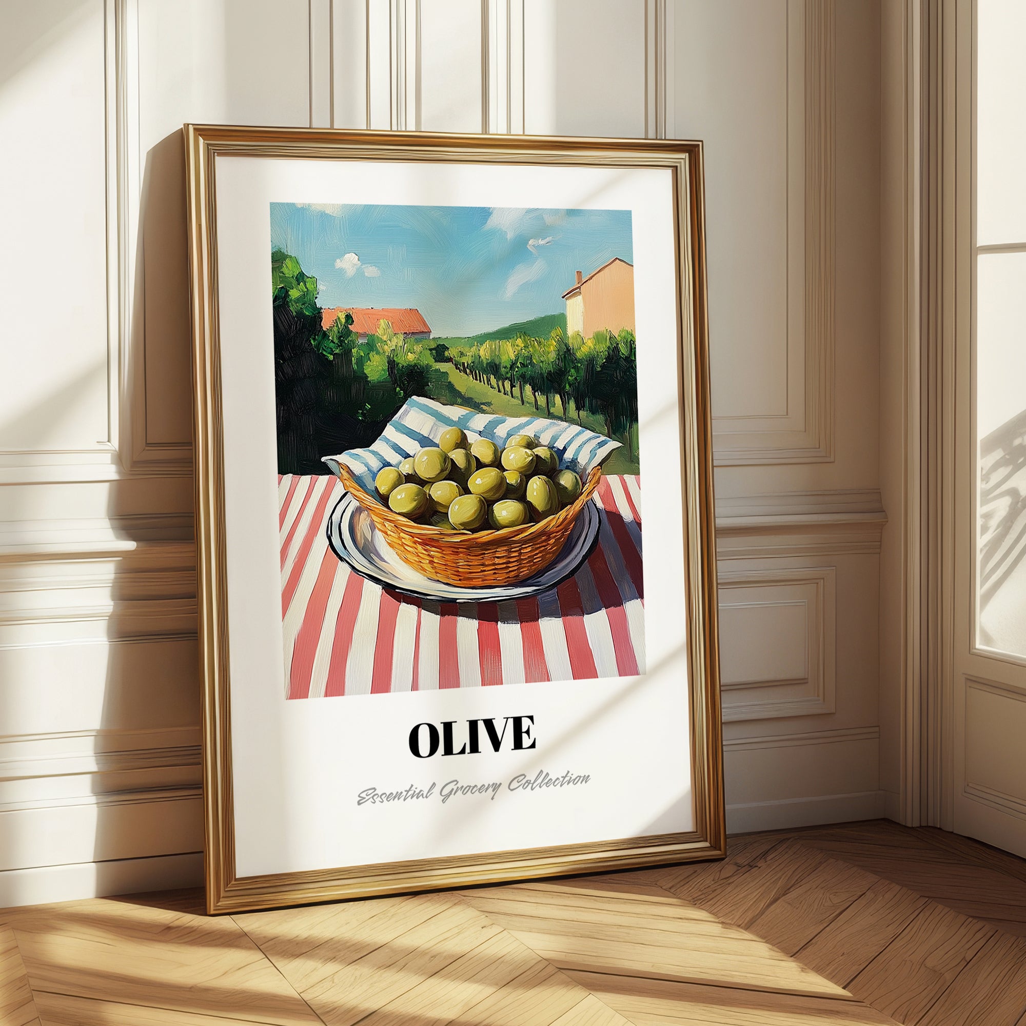 Olive – Green Valley Landscape, Vegetable Painting