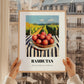 Rambutan – Valley Café Scene, Vegetable Wall Decor, styled in a charming Paris street view
