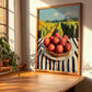 Rambutan – Valley Café Scene, Vegetable Wall Decor, clean layout with no caption