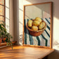 Potato – on Striped Tablecloth, Vegetable Painting, clean layout with no caption