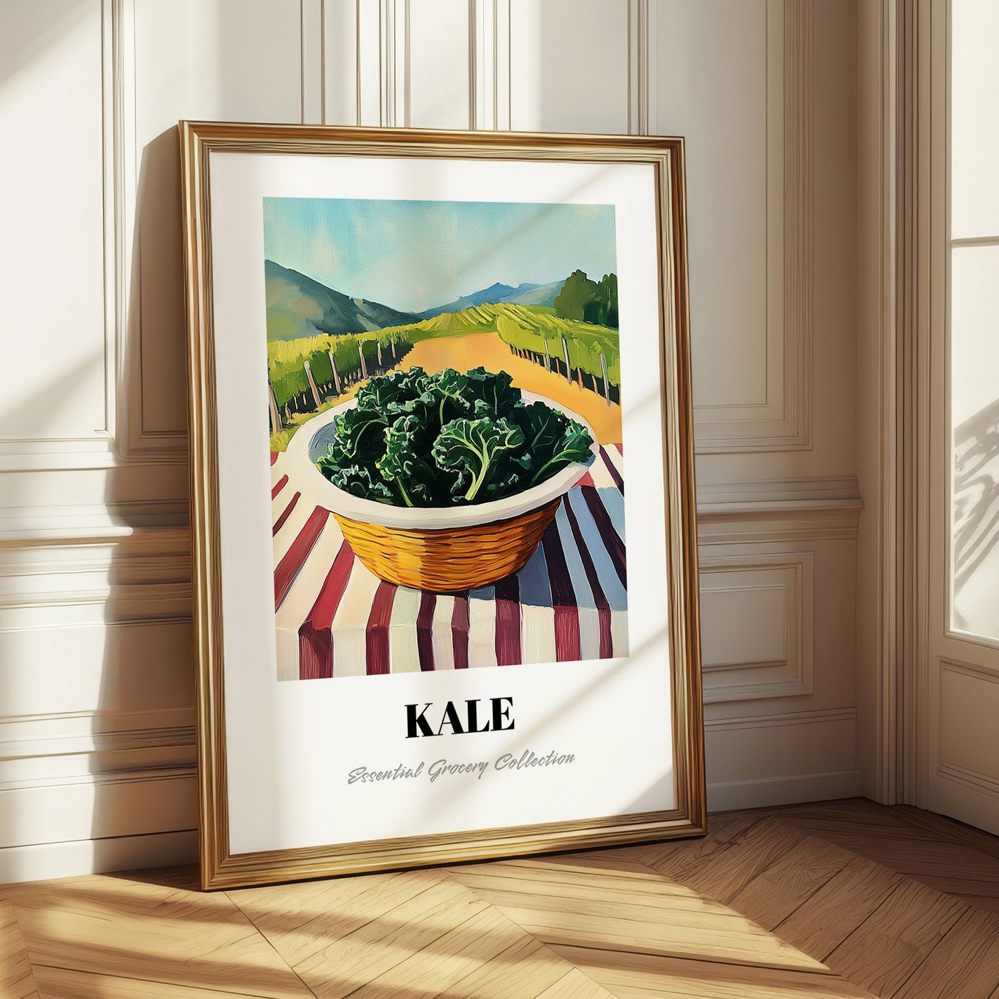 Kale – Green Valley Landscape, Vegetable Wall Decor