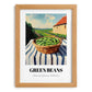 Green Beans – Valley Café Scene, Vegetable Still Life, set in oak frame