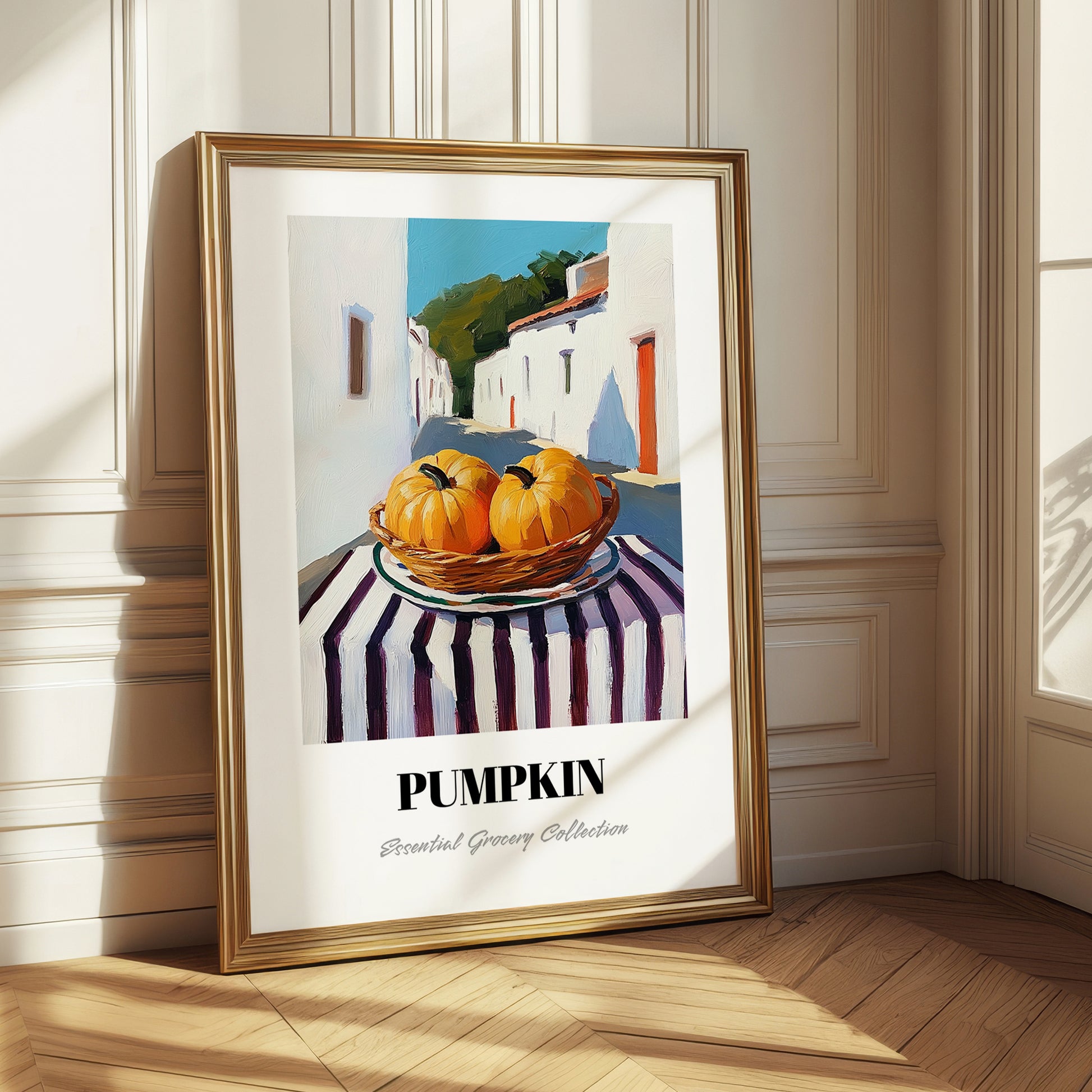 Pumpkin – White village Café on the Corner, Vegetable Still Life