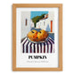 Pumpkin – White village Café on the Corner, Vegetable Still Life, set in oak frame