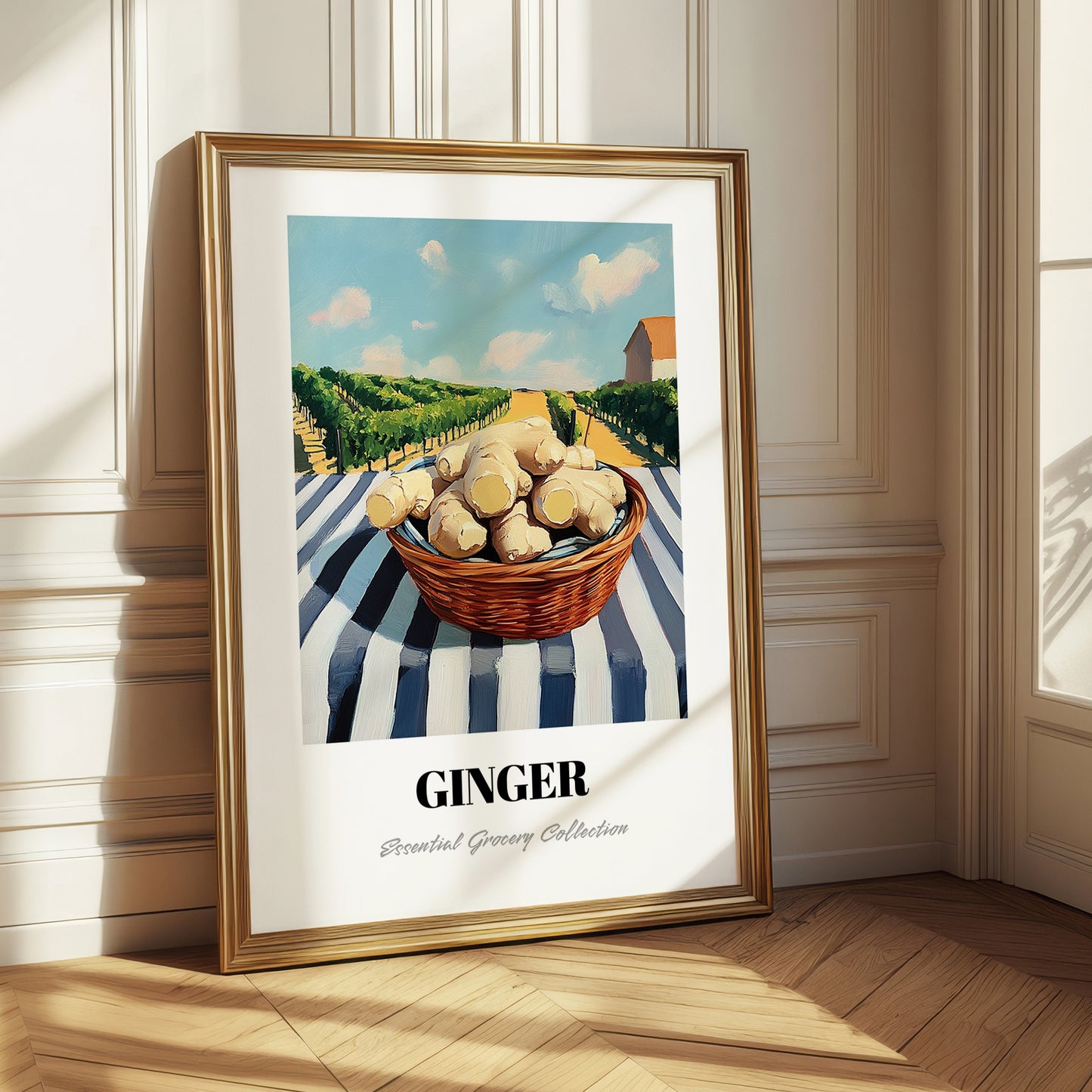 Ginger – Valley Café Scene, Vegetable Painting