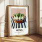 Fennel – on Striped Tablecloth, Vegetable Print