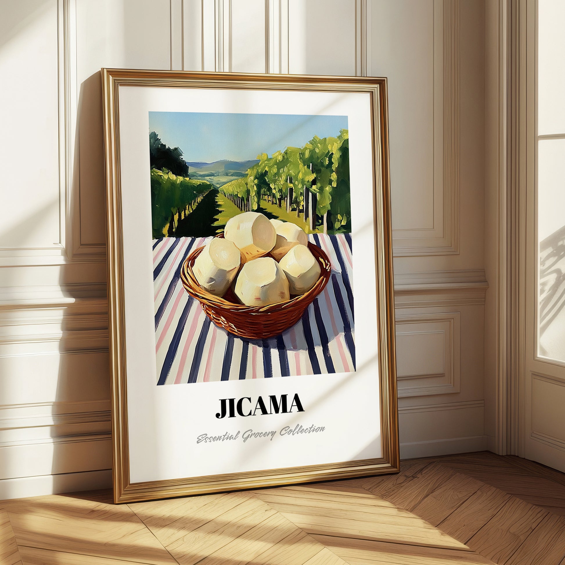 Jicama – Green Valley Landscape, Vegetable Poster